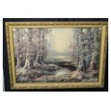 Slater Painting - Forest Landscape Framed Artwork
