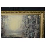 Slater Painting - Forest Landscape Framed Artwork