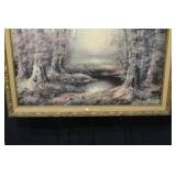 Slater Painting - Forest Landscape Framed Artwork