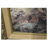 Slater Painting - Forest Landscape Framed Artwork