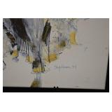 Original Fashion Illustration - Woman in Evening Gown, Signed 1994, 29.5 x 39 in