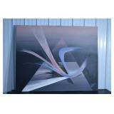 Abstract Geometric Canvas Painting - 60 x 60 in - Modern Wall Art