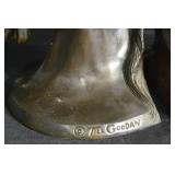 Goddan Horse Head Bookends Pair - Bronze Tone Metal Sculpture