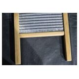 The Zinc King Lingerie Washboard - Vintage National Washboard Co. Wood Frame