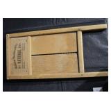 The Zinc King Lingerie Washboard - Vintage National Washboard Co. Wood Frame