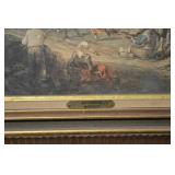 Environs Monaidi Landscape - Framed Riverside Village Scene