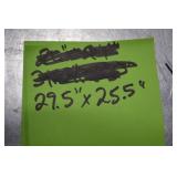 Framed Landscape Painting - River Scene with Trees, Ornate Gold Frame, 27.5 in x 25.5 in