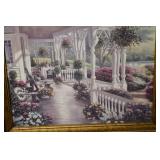 B. Blown Garden Veranda Painting - Framed, 26 x 22 in