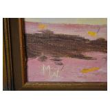 Sunflower Bouquet - Oil on Canvas Still Life in an Ornate Gold Frame