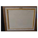 Framed Oil Painting - Floral Bouquet Still Life on Canvas, Wood Frame