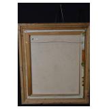 Framed Cottage Porch Scene Painting with Geese - Signature GENNER