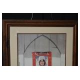 Framed Vintage Redbook Magazine Cover Art - Lost Love Song by Emma Lindsay Squier (1929)