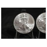 United States Silver Eagle 1 oz .999 Fine Silver Coins - 3-Coin Lot (2015)