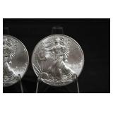 United States Silver Eagle 1 oz .999 Fine Silver Coins - 3-Coin Lot (2015)