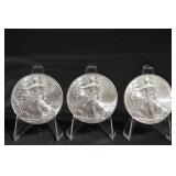 2015 American Silver Eagle 1 oz Silver Dollar - Lot of 3