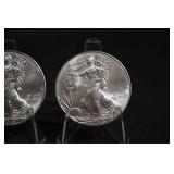 2015 American Silver Eagle 1 oz Silver Dollar - Lot of 3