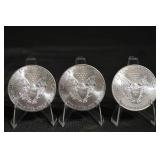 2015 American Silver Eagle 1 oz Silver Dollar - Lot of 3