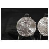 United States Silver Eagle 1oz .999 Fine Silver Coins- 3 Coin Lot (2015)