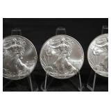 United States Silver Eagle 1oz .999 Fine Silver Coins- 3 Coin Lot (2015)