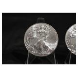 United States Silver Eagle 1oz .999 Fine Silver Coins- 3 Coin Lot (2015)