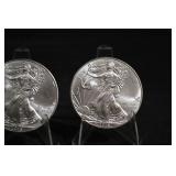 United States Silver Eagle 1oz .999 Fine Silver Coins- 3 Coin Lot (2015)