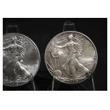 2015 United States Silver Dollar - 2-Coin Lot