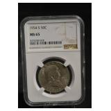 1954-S Franklin Half Dollar - MS65 NGC - San Francisco Mint