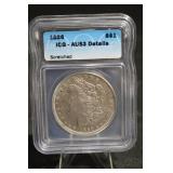 Morgan Silver Dollar 1886 - AU53 Details