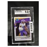 2020 Donruss Optic Justin Jefferson RC - Minnesota Vikings - Graded 9.5 SGC
