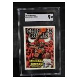 Michael Jordan 1997-98 NBA Hoops #220 Card - SGC 9 Mint
