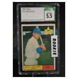 Topps 1961 Billy Williams Rookie Card #141 Cubs - CSG 5.5 Excellent+