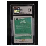 Donruss Optic Rated Prospect Signatures Alec Bohm Black Cracked Ice Auto - CSG 8.5