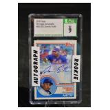 Dominic Smith 2018 Topps Autographs #83A-DSI Mets Rookie Card - Mint 9
