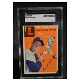 Topps 1954 Ted Williams #1 Boston Red Sox Baseball Card SGC Authentic