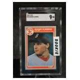 Fleer 1985 Roger Clemens #155 Rookie Card - SGC 9 MT - Red Sox Pitcher