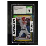 Bowman 1st Edition BFE-15 Jordyn Adams Gold Foil Card - Mint 9