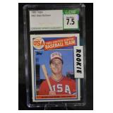 Mark McGwire 1985 Topps #401 Rookie Card - CSG 7.5 Near Mint+ Slab