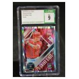 Mike Trout 2018 Panini Donruss Optic Diamond Kings #13 Baseball Card Mint 9