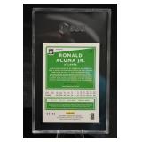 Ronald Acuna Jr. Donruss Optic Purple Pandora Prizm 63/99 SGC 9 MT