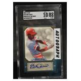 Eric Davis 2006 Fleer Greats of the Game Autographed Card - SGC 8 Auto 10