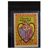 Vintage Valentines - 1950s/60s Three Card Lot - Funny Valentine Cartoon Series in Plastic Cases