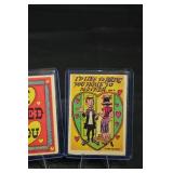 Vintage Valentine Cards - 3-Pack in Clear Display Cases