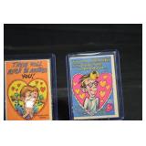 Vintage Funny Valentine Cards - 6-Card Lot in Clear Display Cases