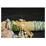 Assorted Lace Trims - Vintage Narrow Ribbons in Pink, Peach, Cream, Green, Blue & Gold