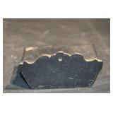 Cast Iron Trinket Box - Hand-Painted Black Wood with Bird Motif