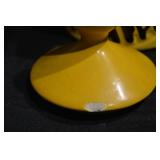 Yellow Smiley Face Ceramic Jar with Lid - Have a Happy Day