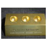 Ambassador Brand Meats - Executive Ball Game - Brass Promotional Desk Toy