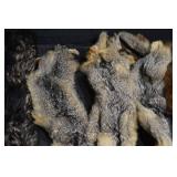 Fur Pelts - Assorted Hides in Black, Gray, Tan & Brown for Crafting