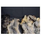 Fur Pelts - Assorted Hides in Black, Gray, Tan & Brown for Crafting