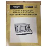 BK Precision Model 1560 60MHz Dual Time Base Oscilloscope with Manual and Probes